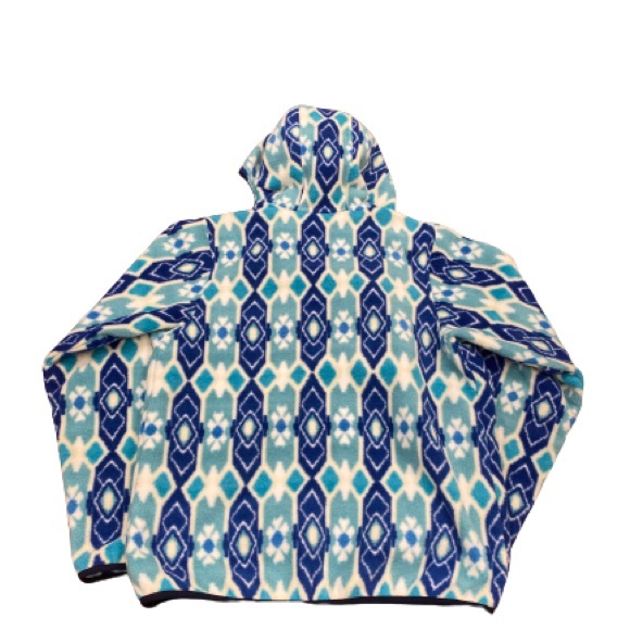PATAGONIA Synchilla Med Full Zip Fleece Hooded Jacket Aztec Tribal RARE EUC - Picture 5 of 11